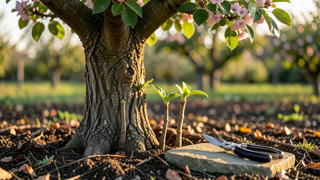 Tree Sucker Removal: 3-Cut Method for Smooth, Scarless Branches