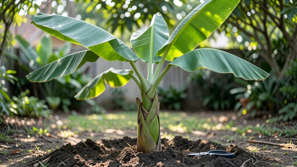 Young Banana Tree Pruning: Three-Cut Method for Bigger Harvests