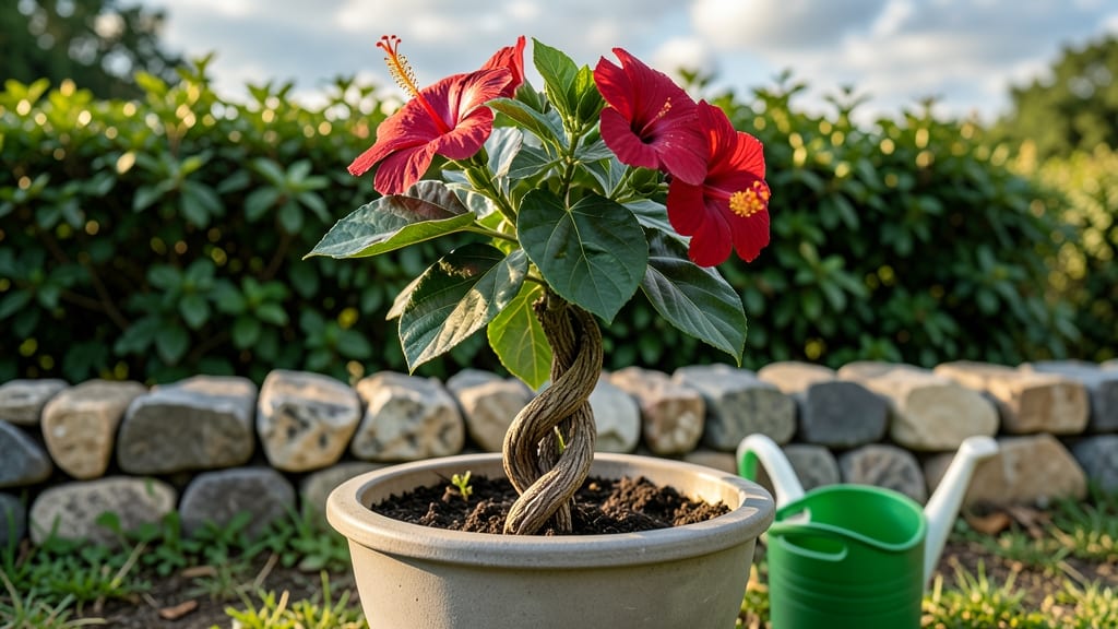 Braided Hibiscus Tree Care: Year-Round Bloom Secrets for Lush Canopy Growth