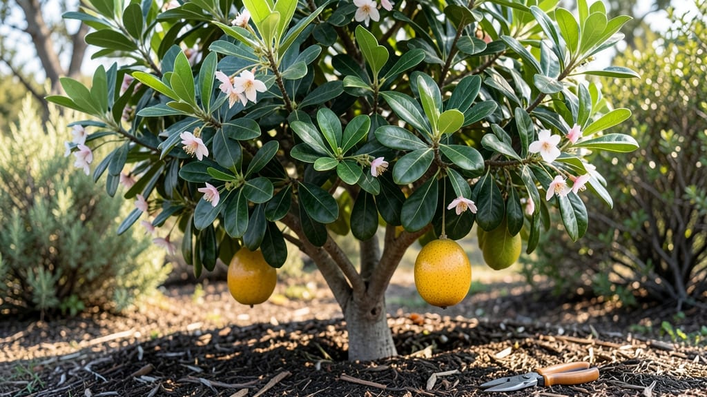 Pinapple Guava Tree Pruning: Layered Canopy Growth for Heavy Fruit Yields