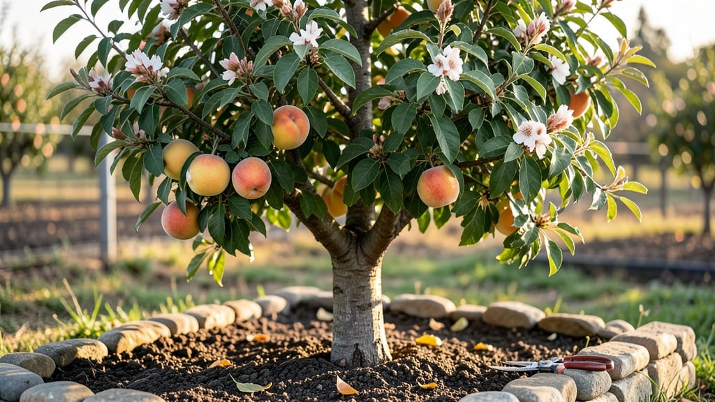 Rich Lady Peach Tree: Year-Round Abundance Through 3 Strategic Cuts