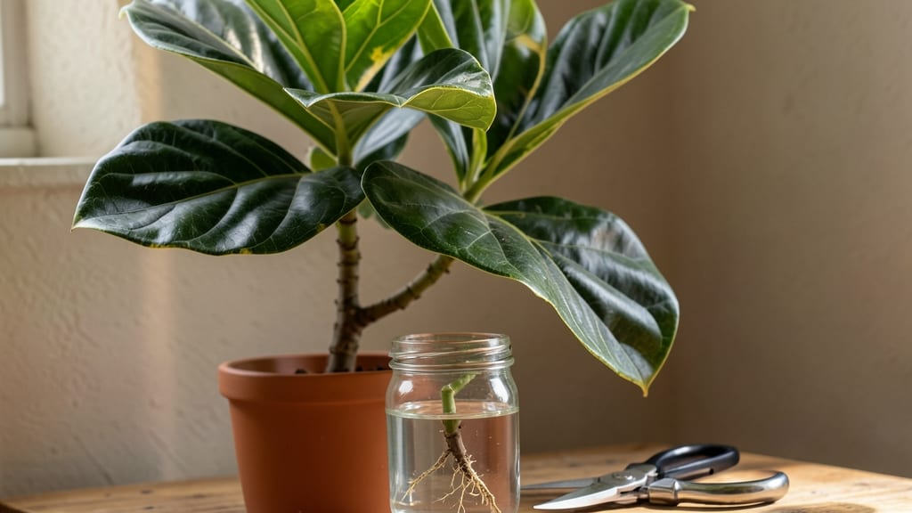 How to Propagate Fiddle Leaf Fig Tree: Stem-Cutting Success in Water or Soil