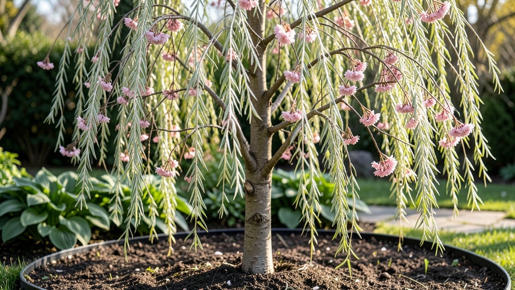 Weeping Willow Cherry Blossom Tree: Graceful Canopy for Serene Landscapes