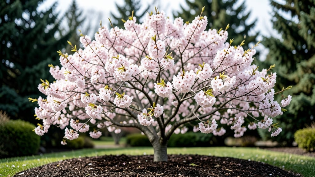 Cherry Blossom Tree in Spring: Pink Cloud Canopy for Your Garden