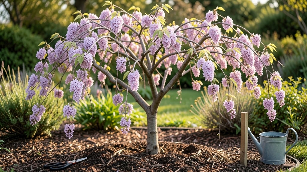 Weeping Tree Pink: Pink-Blossomed Grace With Minimal Pruning