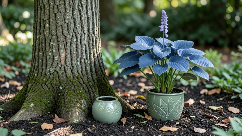 Tree Stump Plant Stand: Rustic Elevation for Small Space Gardens