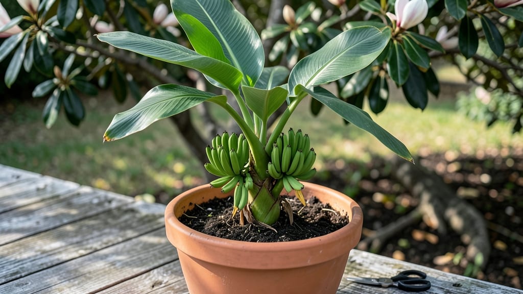Patio Banana Tree Pruning: Dormant Season Trimming for Bushier Canopy Growth