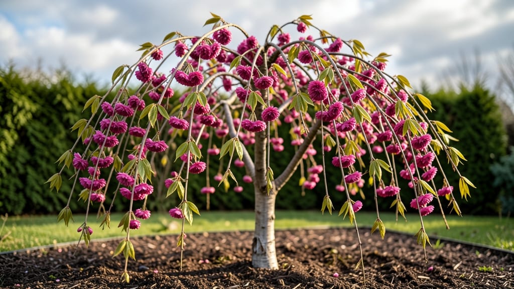 Weeping Cherry Tree In Front Of House: Dramatic Year-Round Focal Point With Minimal Pruning