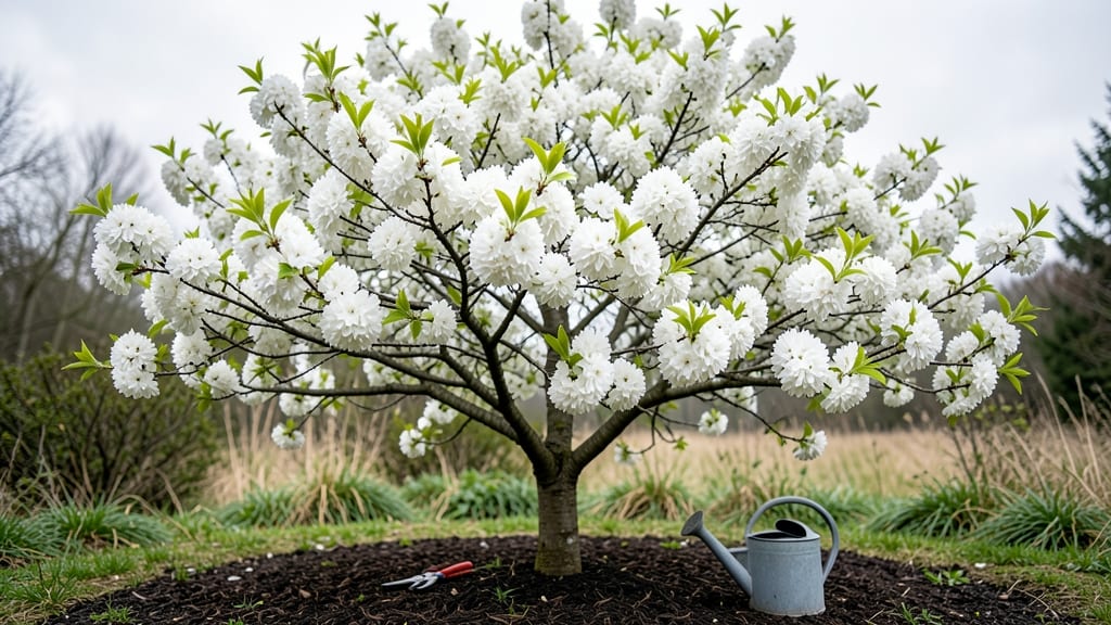 Ornamental Cherry Tree White Blossom: Springtime Spectacle With Fragrant Canopy